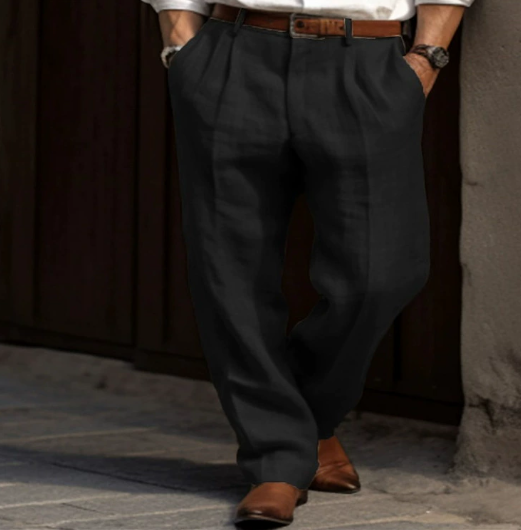 Relaxed Fit Breathable Summer Pants for Men - BritishElegance
