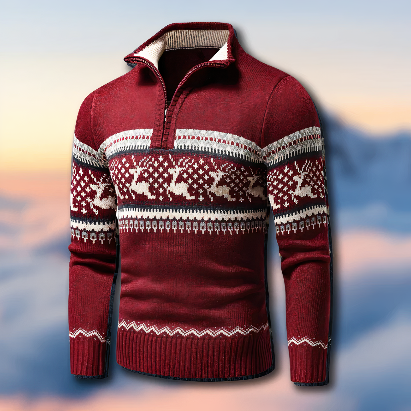 Ethan | Men's Half-Zip Sweater | Munro Style