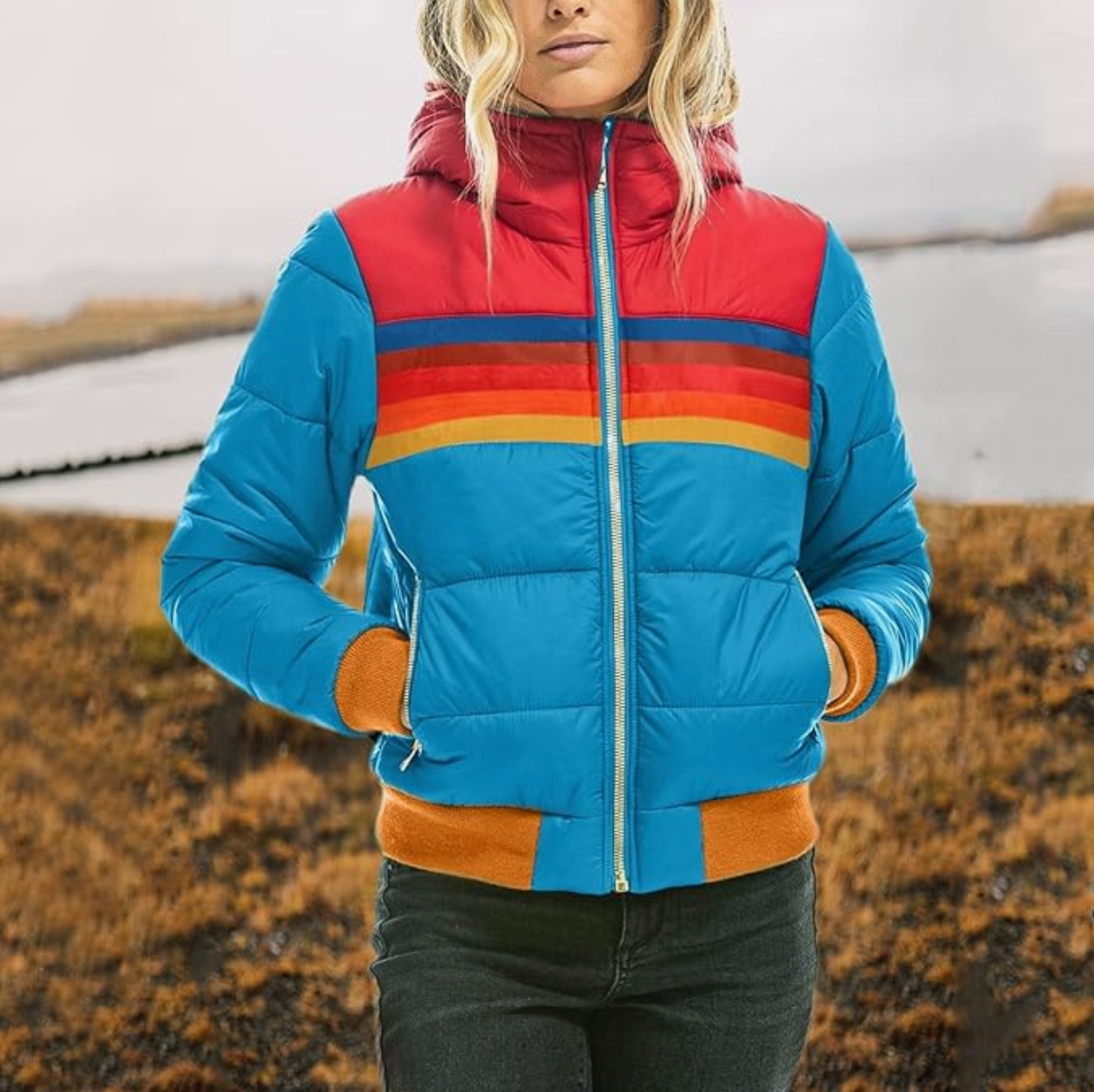 Madeleine – Women Striped Padded Jacket