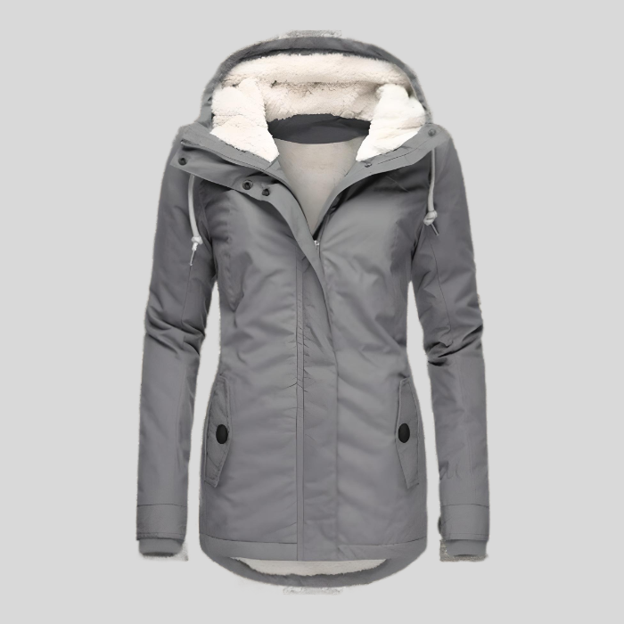 Waterproof Women's Raincoat with Hood and Long Back - BritishElegance
