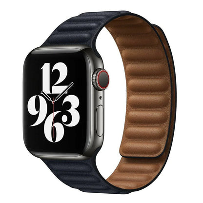Stylish Leather Magnet Watch Strap