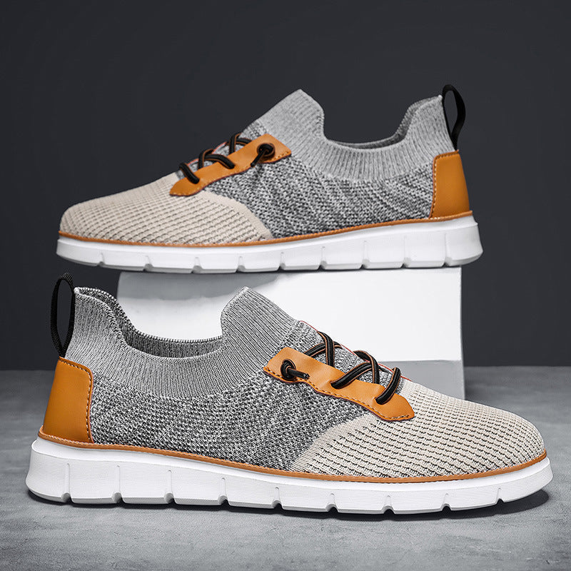 Oscar Low-Top Mesh Sneakers | Lace-Up Patterned Mesh Sneakers