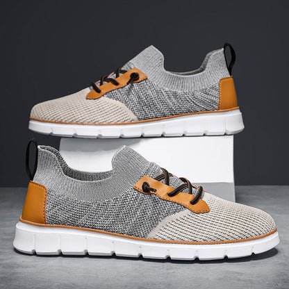 Oscar Low-Top Mesh Sneakers | Lace-Up Patterned Mesh Sneakers