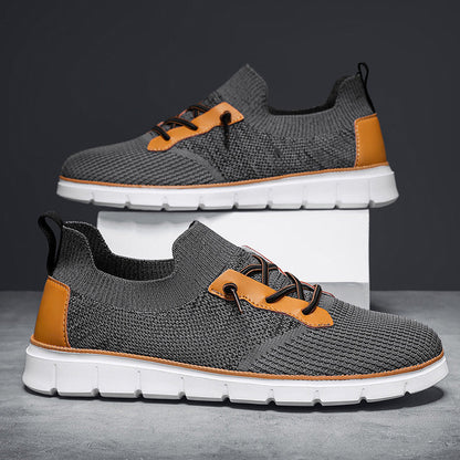 Oscar Low-Top Mesh Sneakers | Lace-Up Patterned Mesh Sneakers