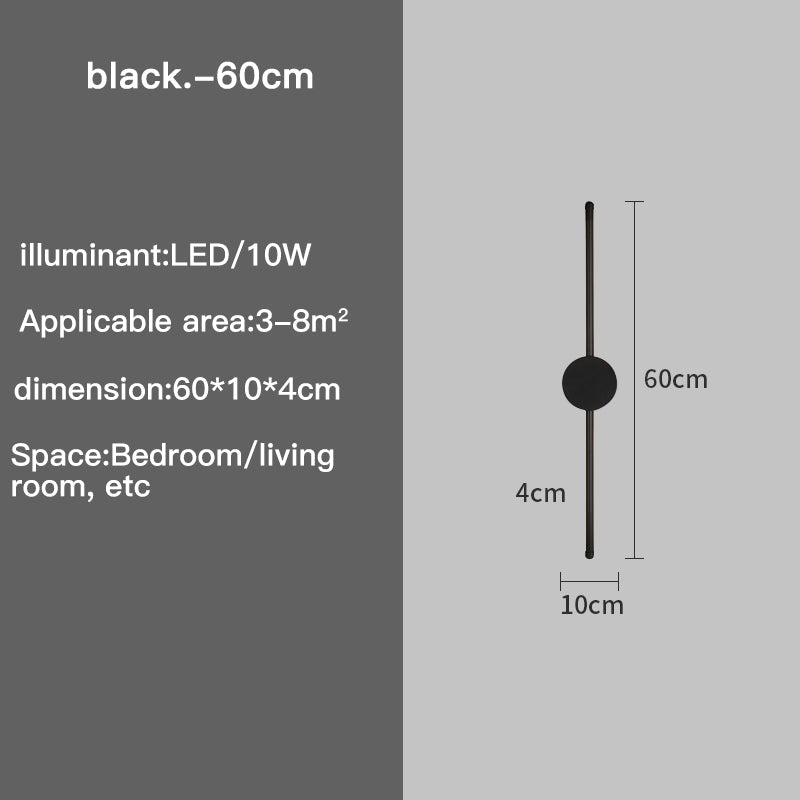 Slim LED Wall Sconce with Adjustable Brightness Levels