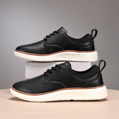 Leo Oxfords Shoes | Lace-Up Solid Oxfords