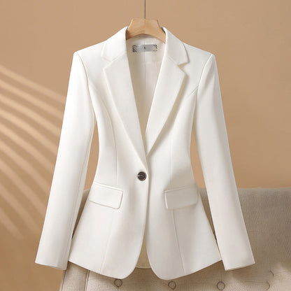 Isla Tailored Blazer | Single Button Closure Flap Pockets Blazer