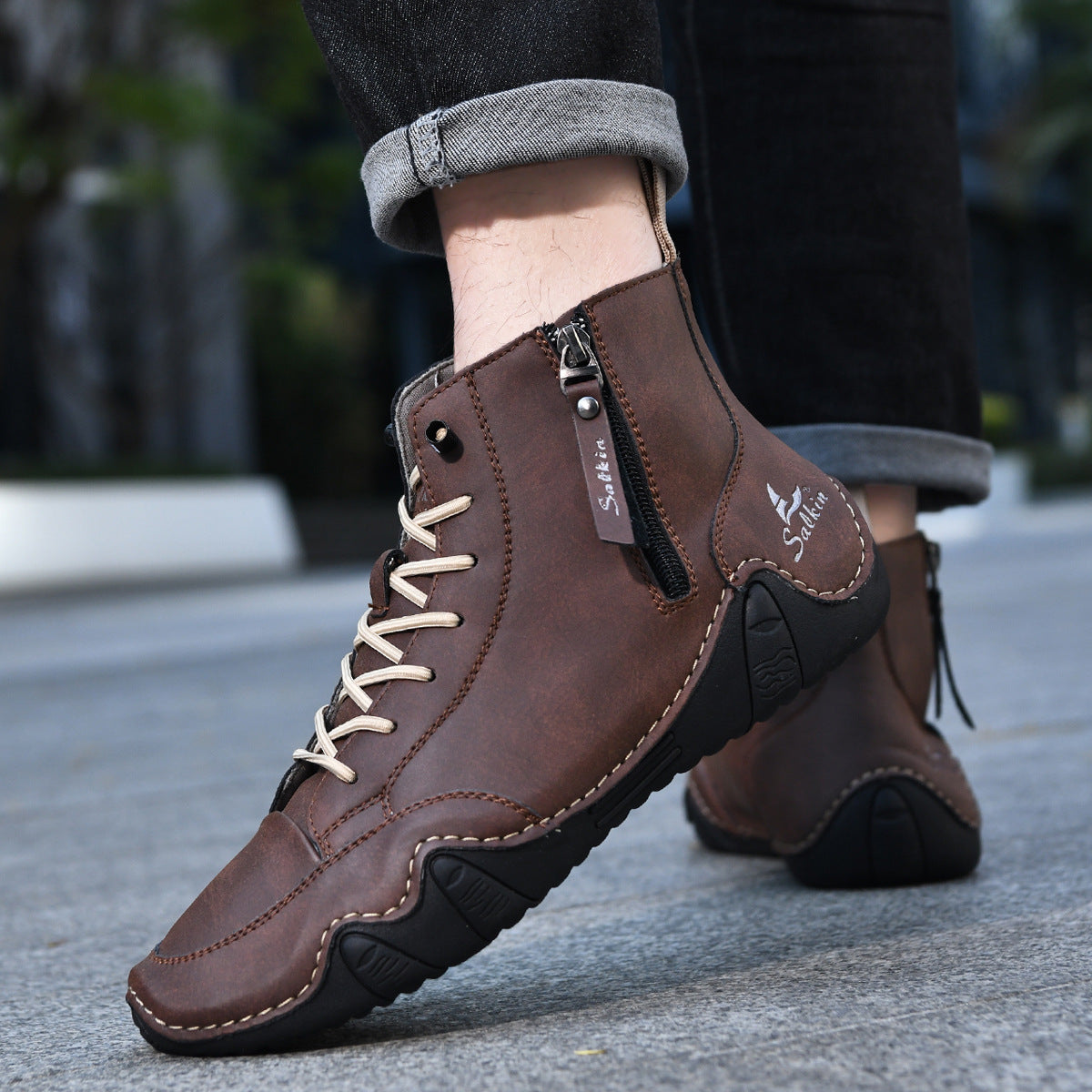 Rovik Genuine Leather Boots
