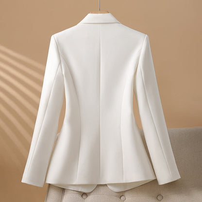 Isla Tailored Blazer | Single Button Closure Flap Pockets Blazer