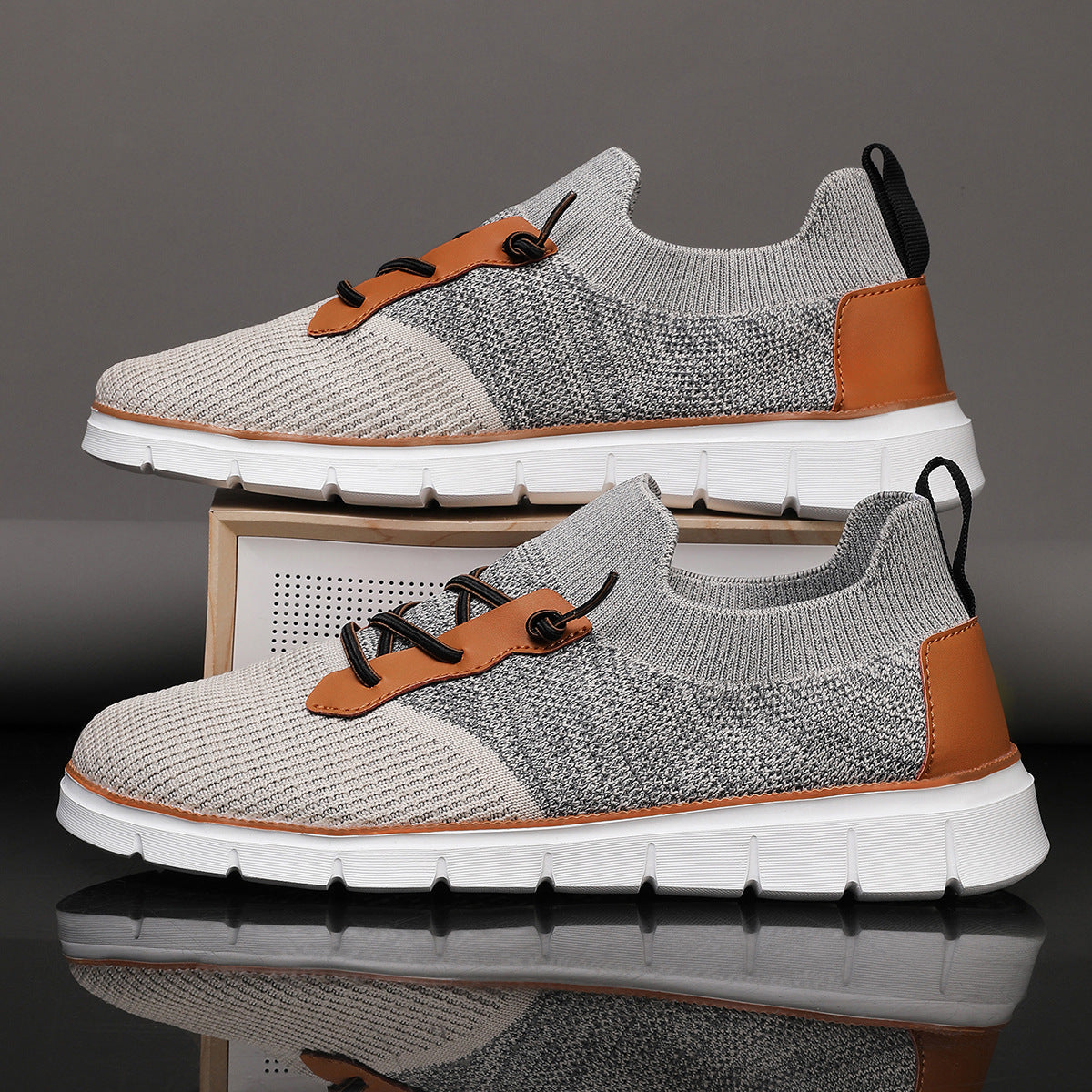 Oscar Low-Top Mesh Sneakers | Lace-Up Patterned Mesh Sneakers