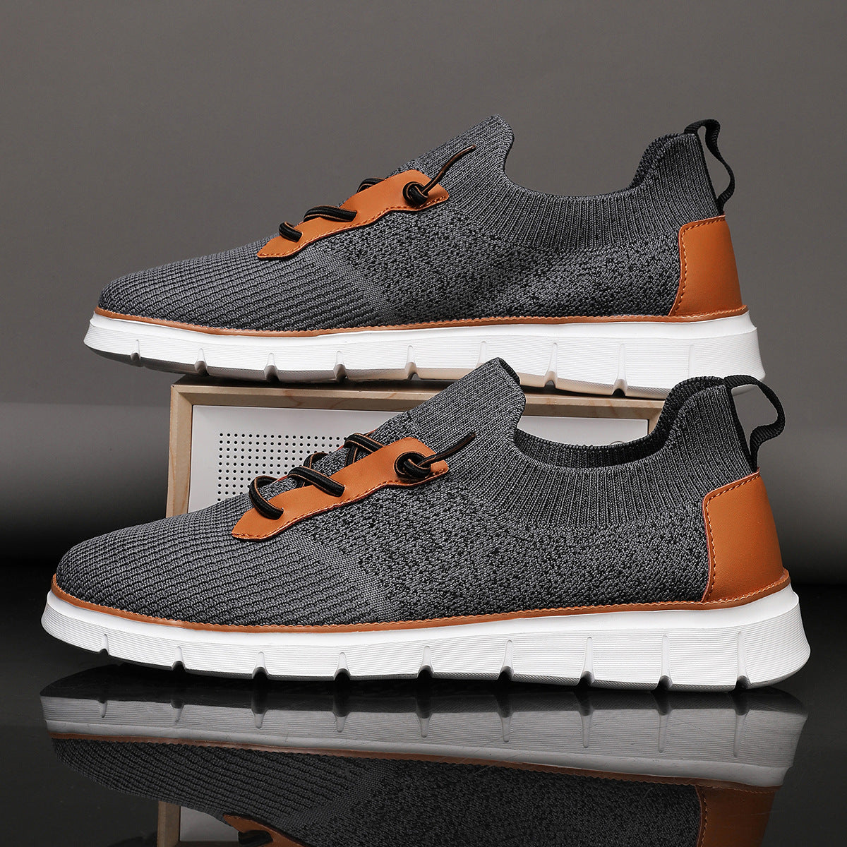 Oscar Low-Top Mesh Sneakers | Lace-Up Patterned Mesh Sneakers