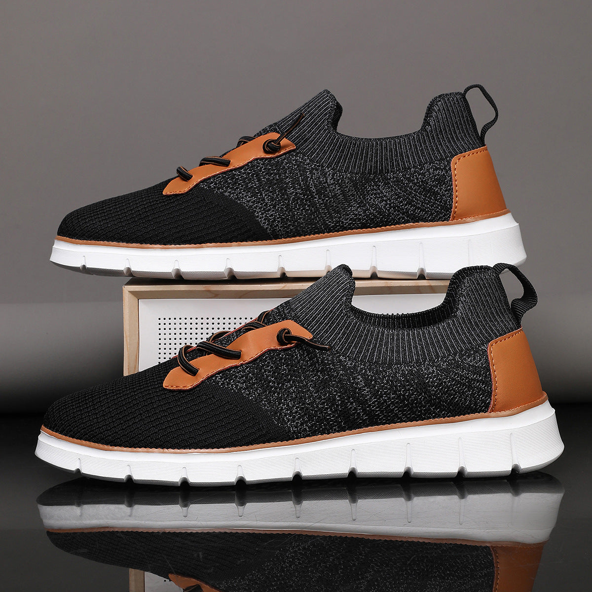 Oscar Low-Top Mesh Sneakers | Lace-Up Patterned Mesh Sneakers
