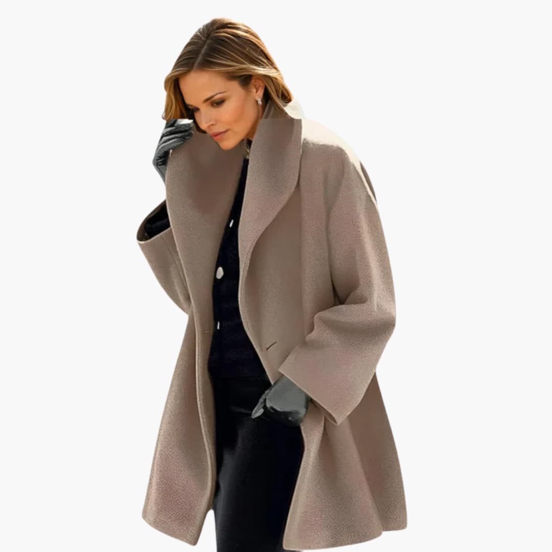 Warm Oversized Wool Coat – Chic Winter Parka Jacket