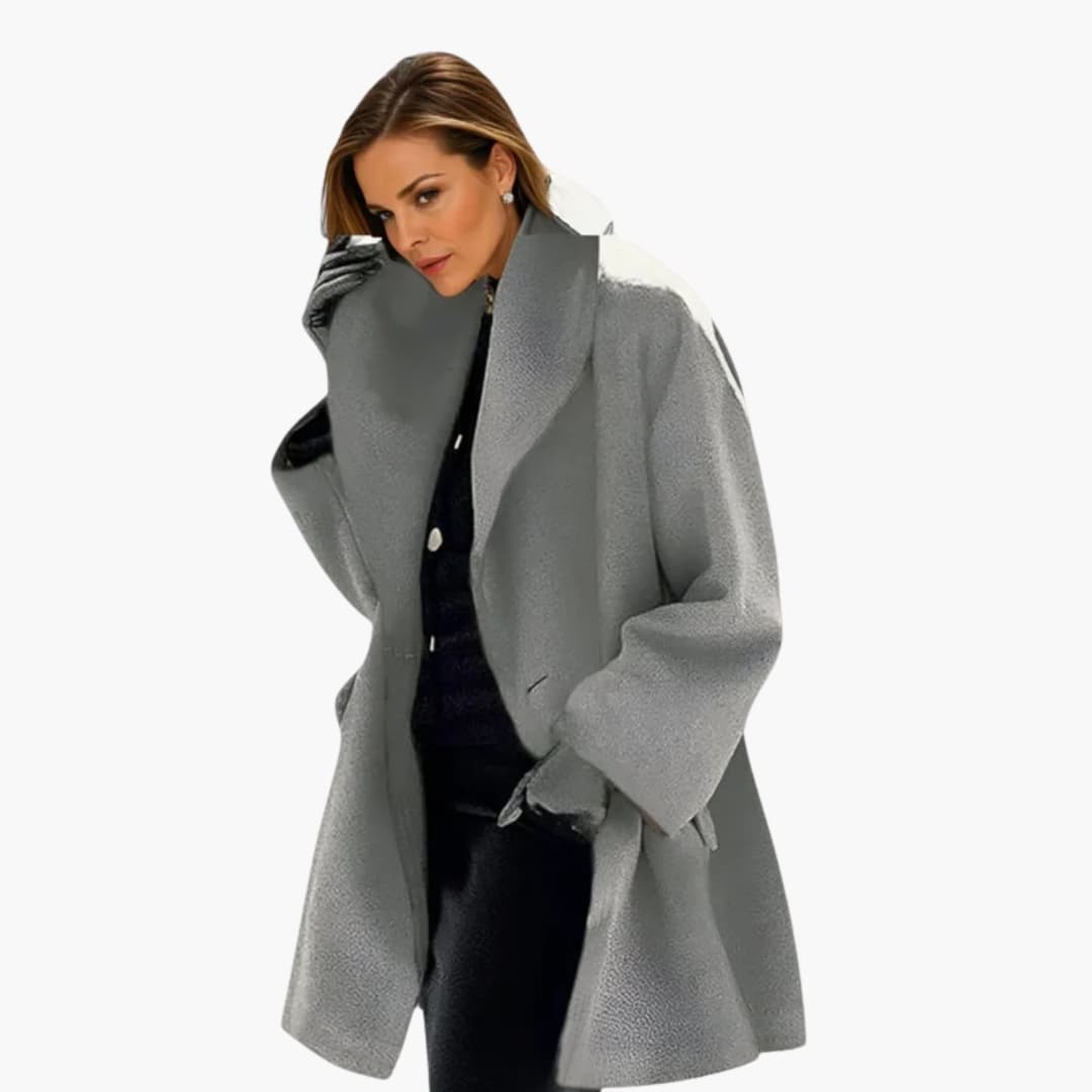Warm Oversized Wool Coat – Chic Winter Parka Jacket
