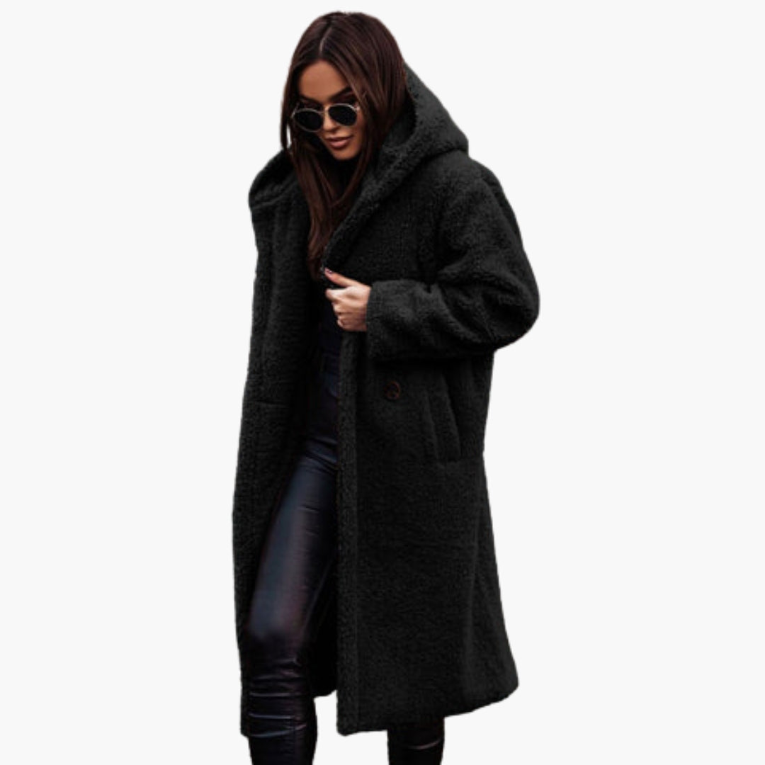 Ladies Faux Fur Parka - Cozy Waterproof Winter Coat