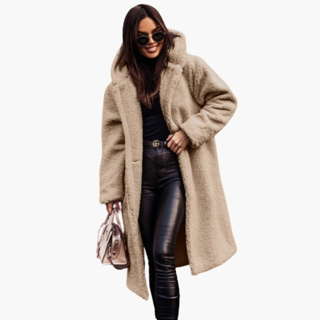 Ladies Faux Fur Parka - Cozy Waterproof Winter Coat - BritishElegance