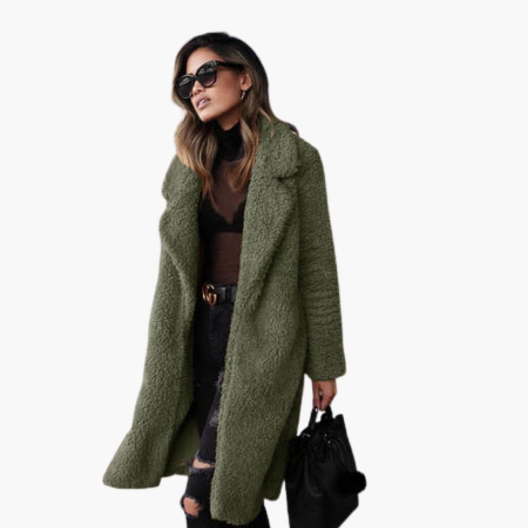 Warm Faux Fur Ladies Winter Coat - BritishElegance