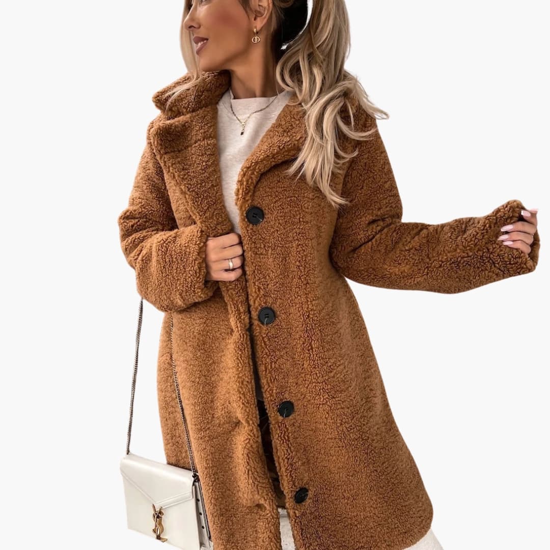 Plush Faux Fur Parka - Cozy Warm Women's Winter Coat