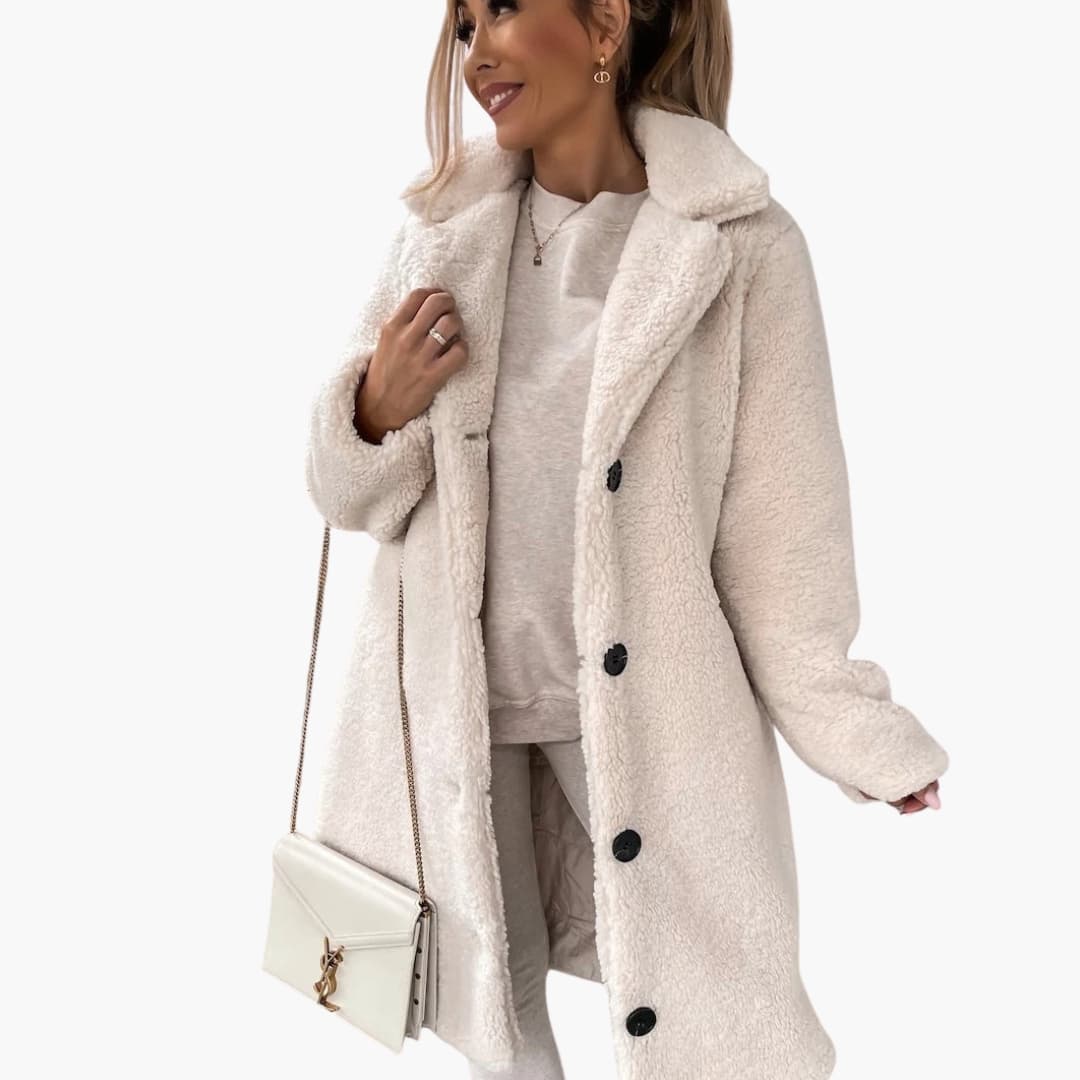 Plush Faux Fur Parka - Cozy Warm Women's Winter Coat