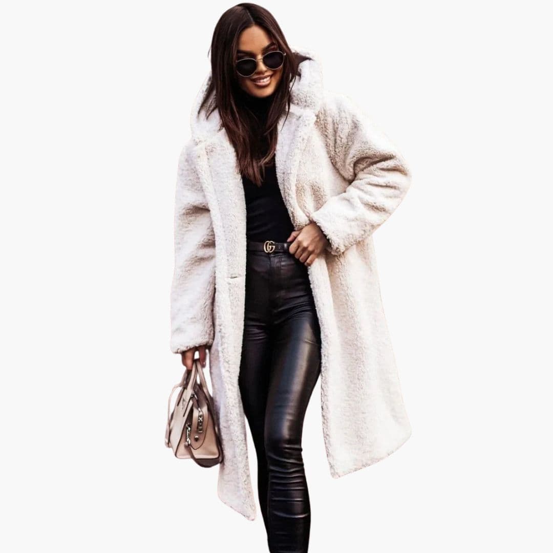 Cozy Plus Size Faux Fur Winter Coat - BritishElegance
