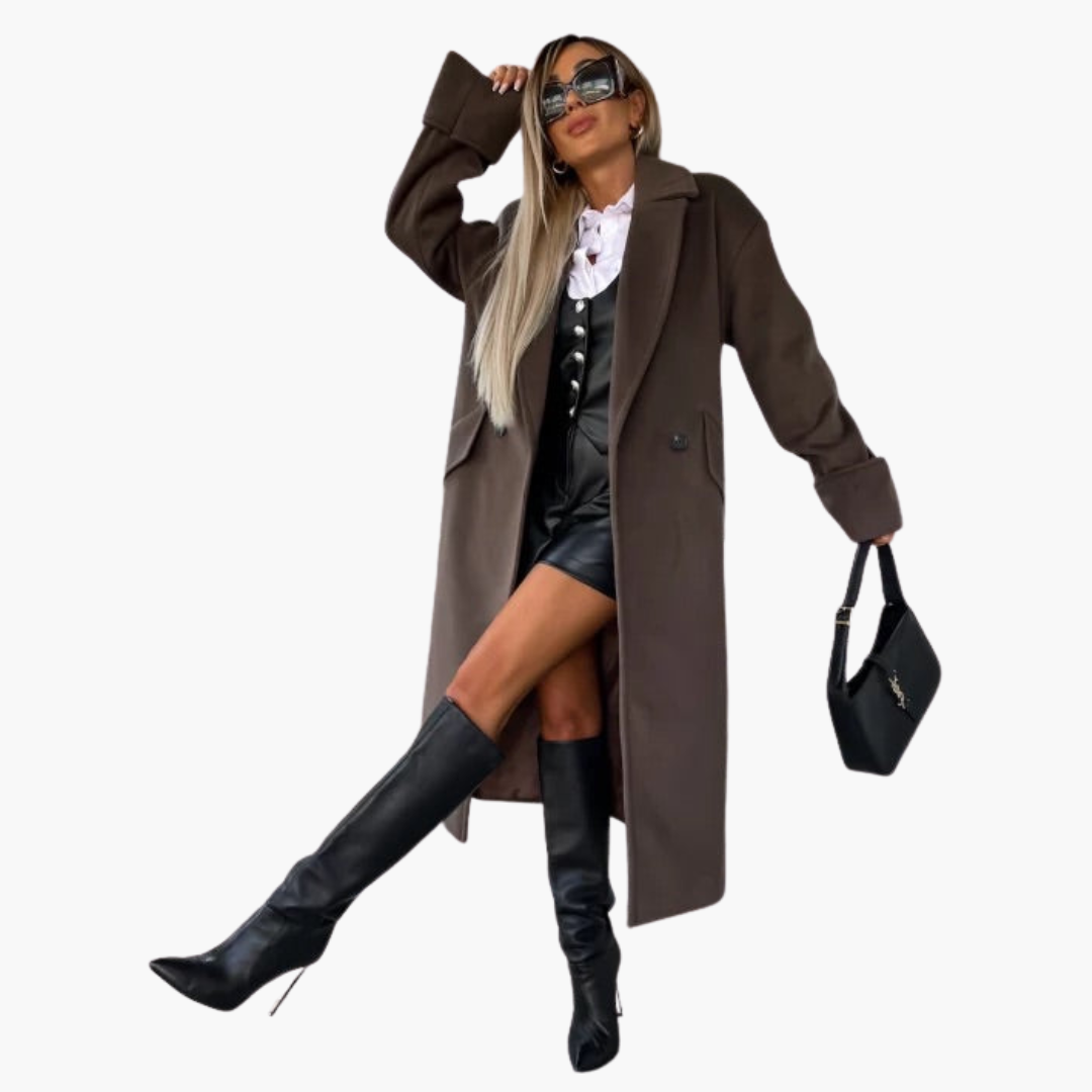 Warm Double Breasted Women's Winter Coat
