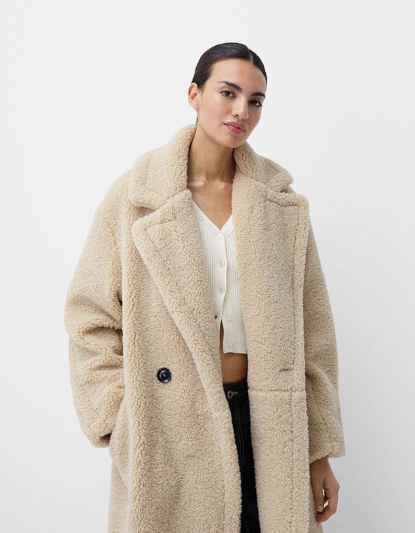 Marcelline | Women’s Oversized Coat – Cozy Faux Fur Design with Warm Elegance