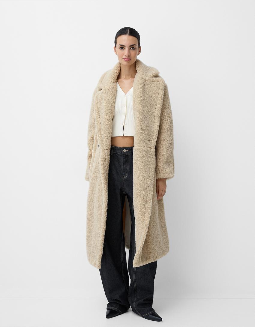 Marcelline | Women’s Oversized Coat – Cozy Faux Fur Design with Warm Elegance