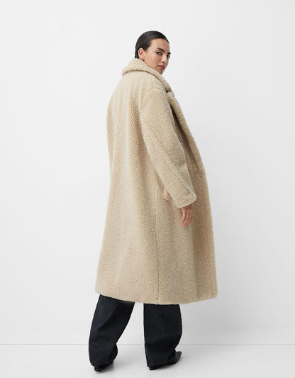 Marcelline | Women’s Oversized Coat – Cozy Faux Fur Design with Warm Elegance