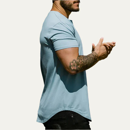 Men’s Extended Length Scoop Hem T Shirt