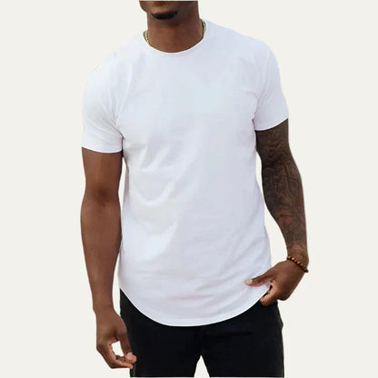 Men’s Extended Length Scoop Hem T Shirt