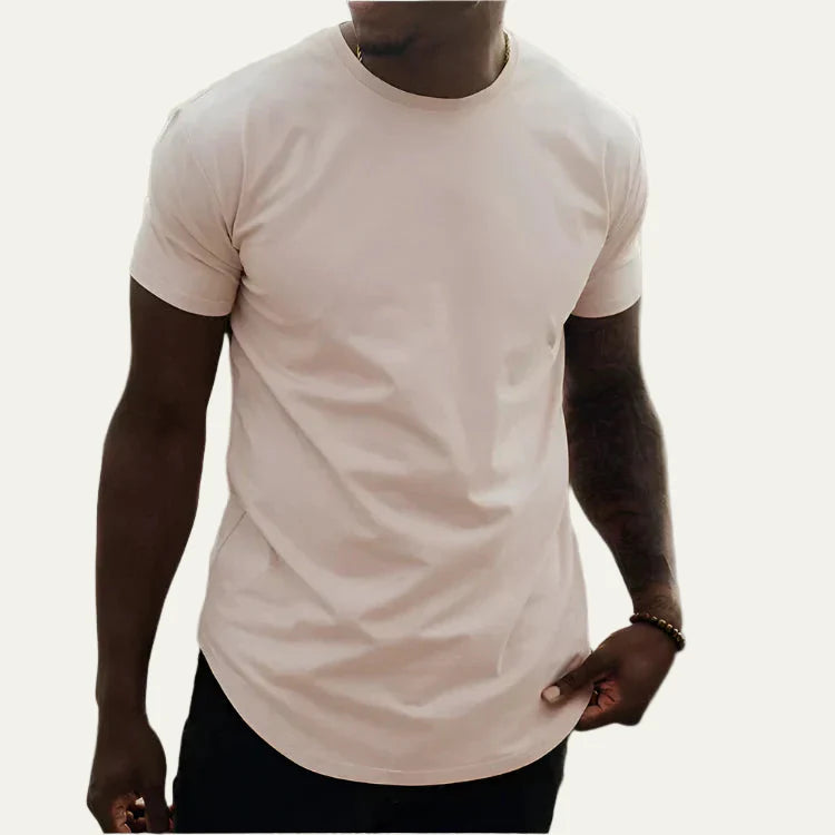 Men’s Extended Length Scoop Hem T Shirt