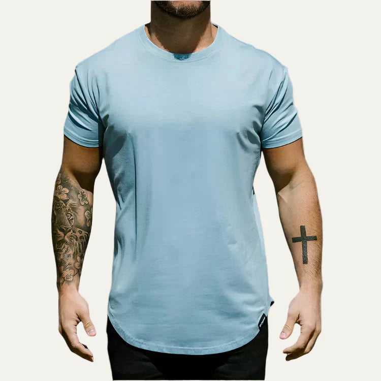 Men’s Extended Length Scoop Hem T Shirt