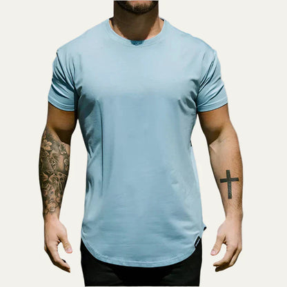 Men’s Extended Length Scoop Hem T Shirt