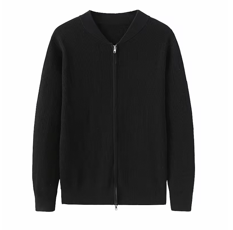 Old money Knitted Zip Up Jumper for Men