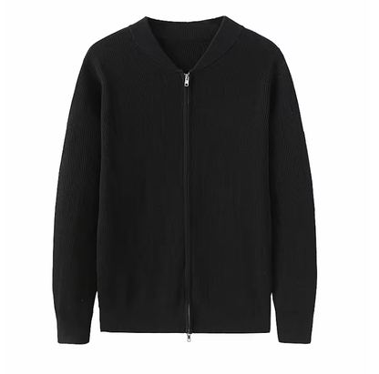 Old money Knitted Zip Up Jumper for Men