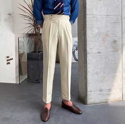 Zayne - Old Money Double Button Trousers