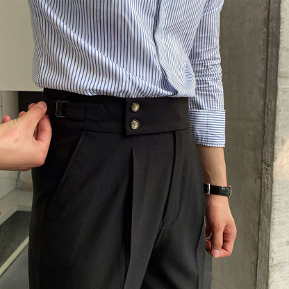 Zayne - Old Money Double Button Trousers