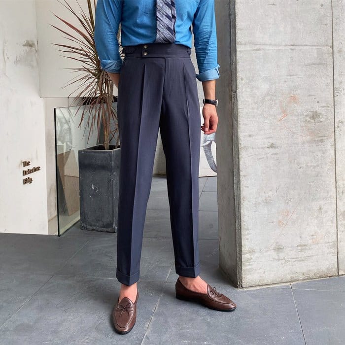 Zayne - Old Money Double Button Trousers