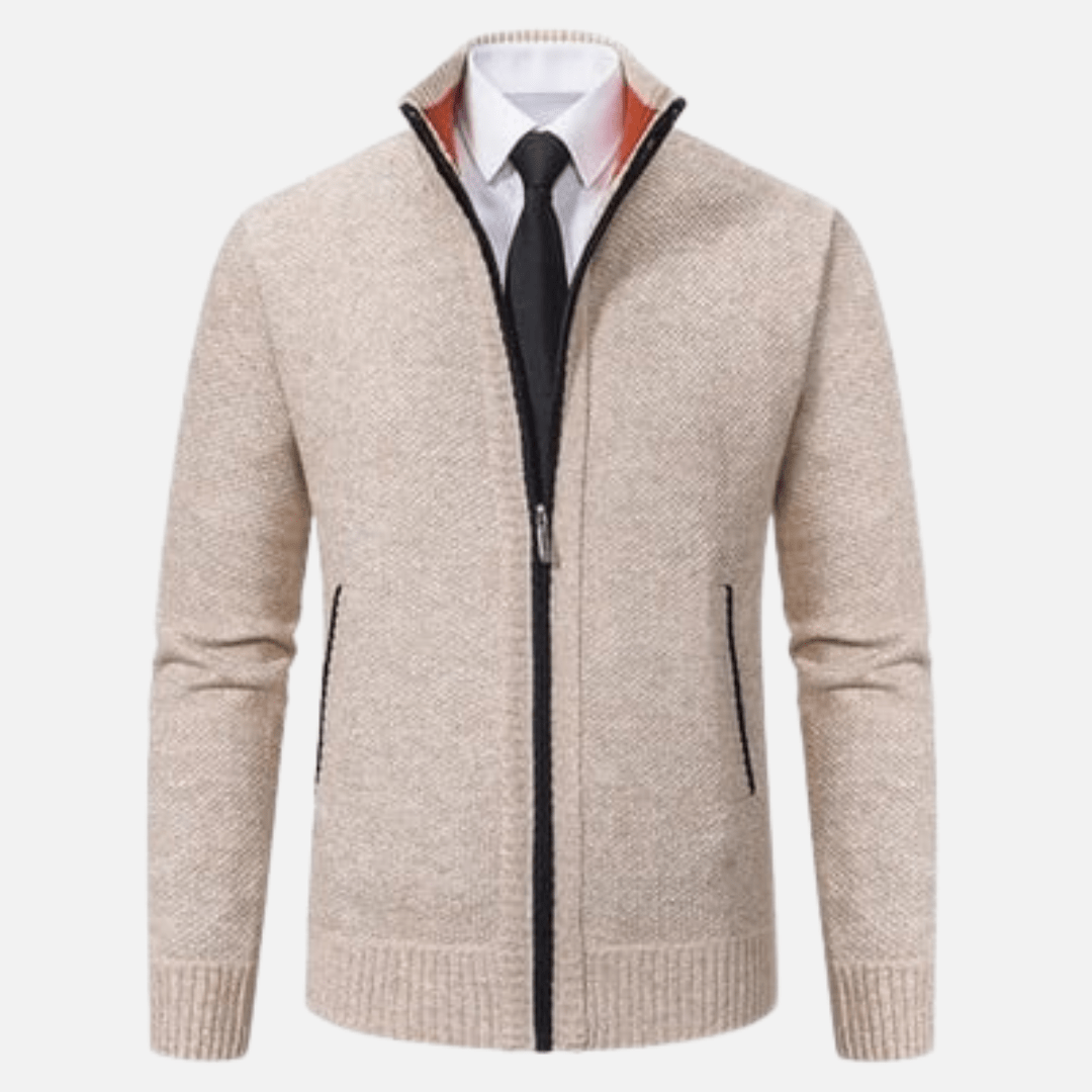 Smart Casual Zip Up Jumper Men