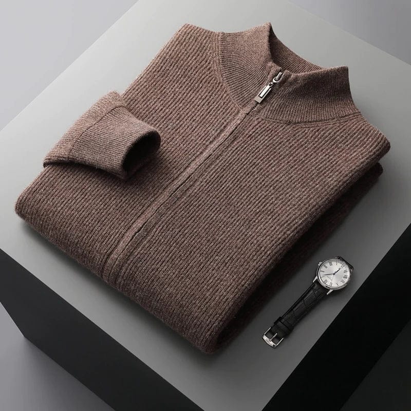 Gilbert - Old Money Full-Zip Winter Jumper