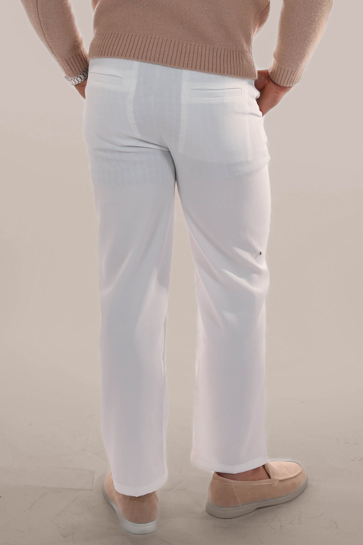 Tom - Classic Linen-Cotton Blend Trousers