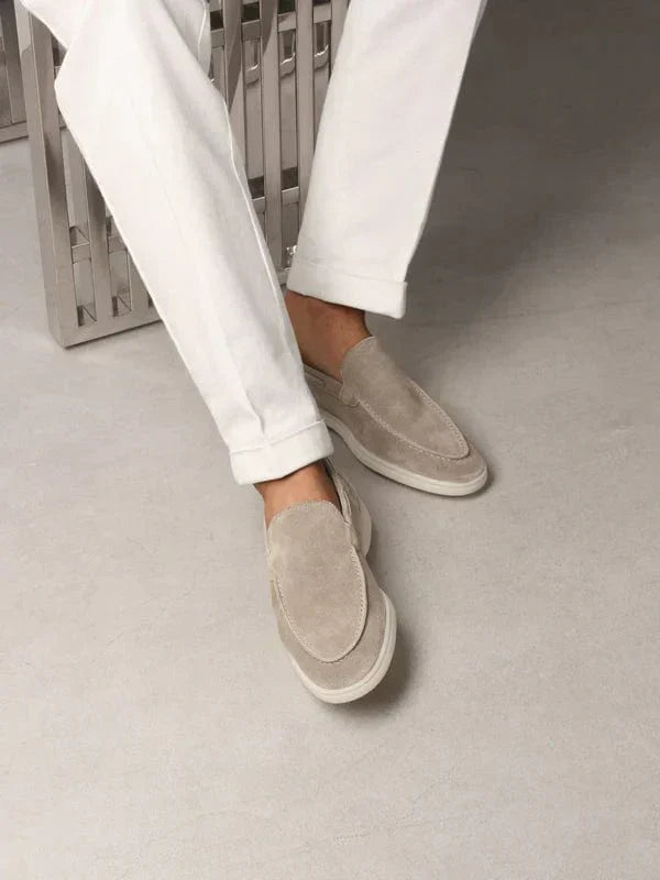 Men’s Suede Rawhide Moccasin Loafers