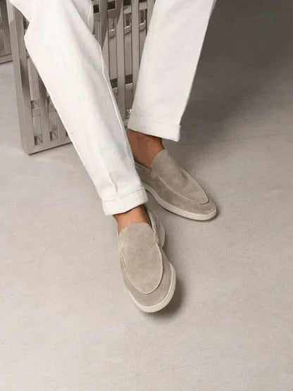 Men’s Suede Rawhide Moccasin Loafers