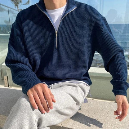 William - Old Money Zipper Sweater Men