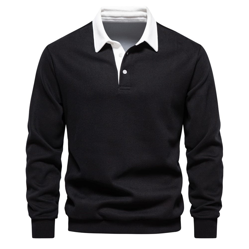Old Money Polo Shirt Contrast Collar