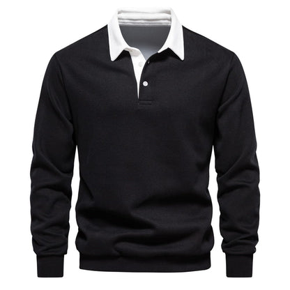 Old Money Polo Shirt Contrast Collar
