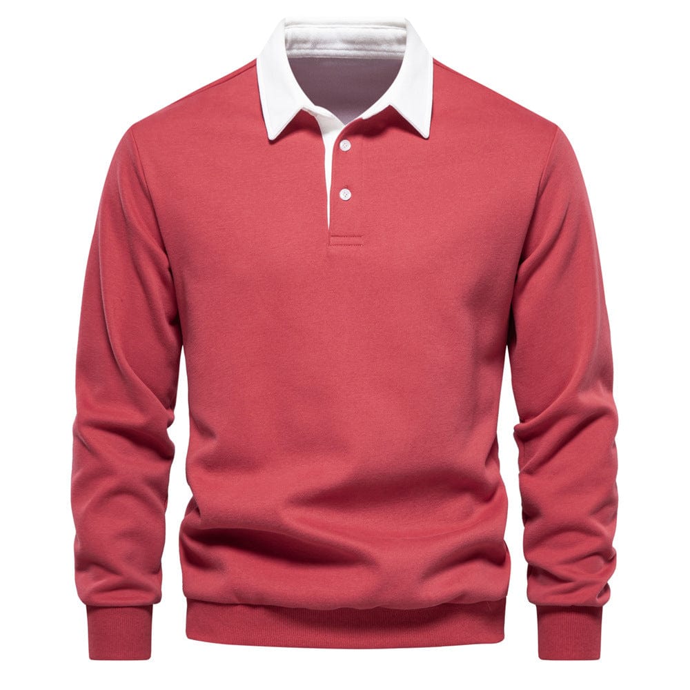 Old Money Polo Shirt Contrast Collar