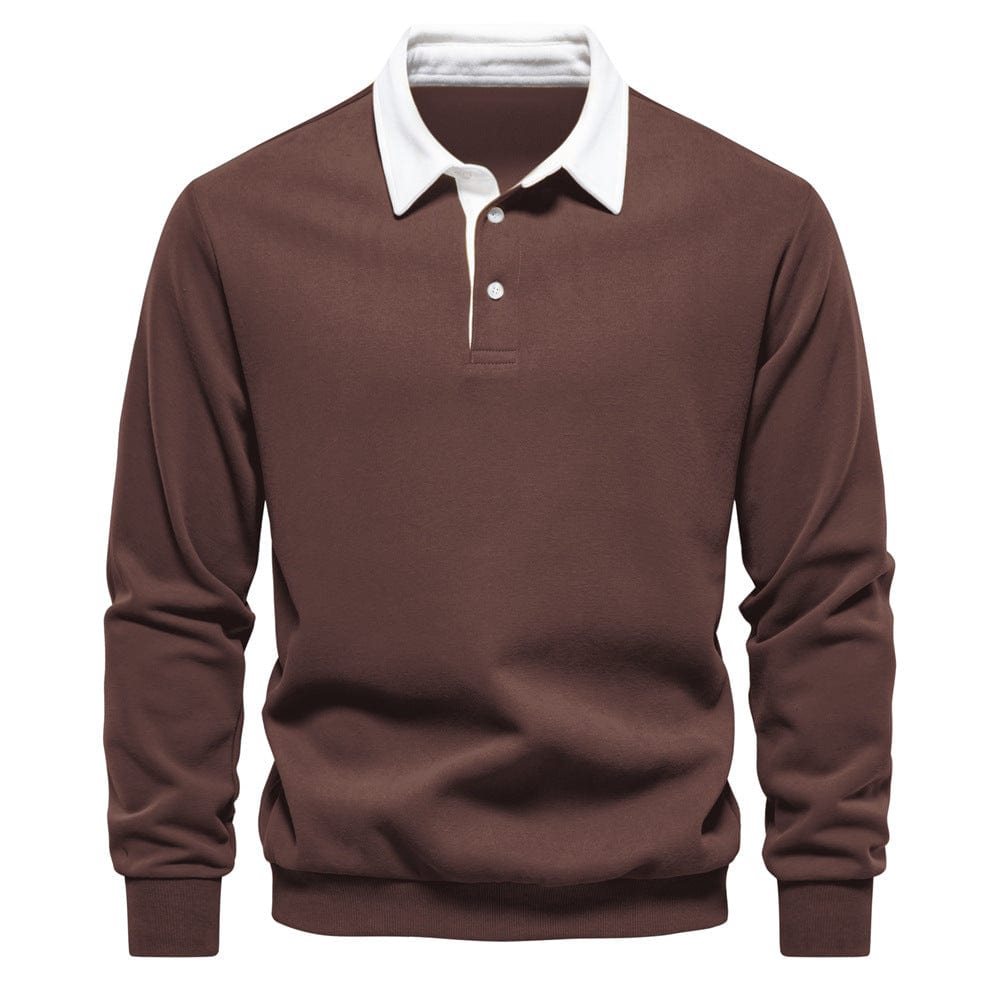 Old Money Polo Shirt Contrast Collar