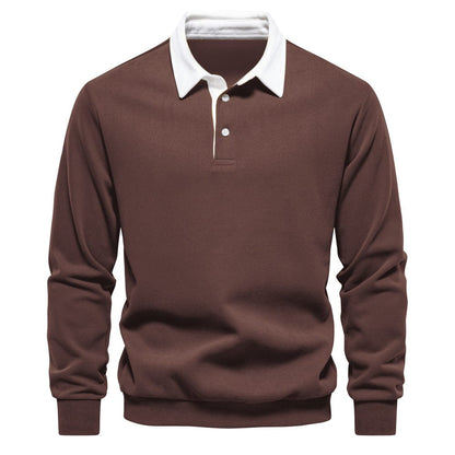 Old Money Polo Shirt Contrast Collar