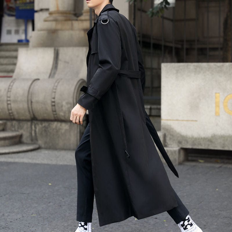 Tobias - Long Buttoned Trench Coat Men